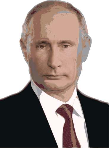 Vladimir पुतिन पोर्ट्रेट वेक्टर छवि