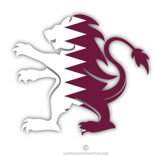 Qatars flagga emblem