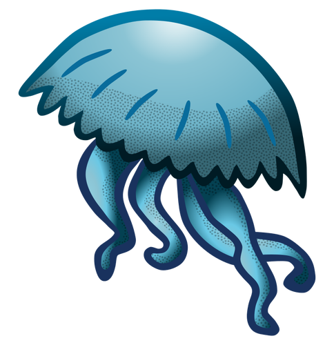 Синий медузы