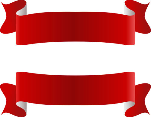 Rode en witte lint vector afbeelding
