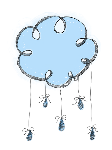 Hujan awan doodle
