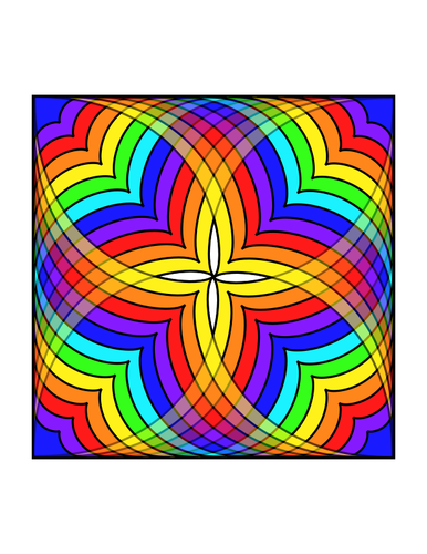 Image vectorielle du papier peint multicolore
