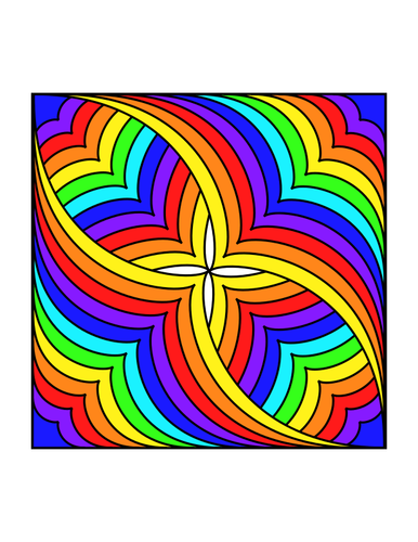 Vektor seni klip bentuk multicolor butterfly