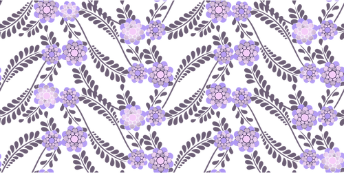 紫の花柄
