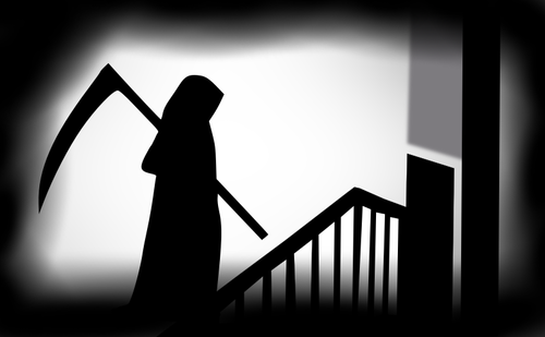 Reaper grijze silhouet