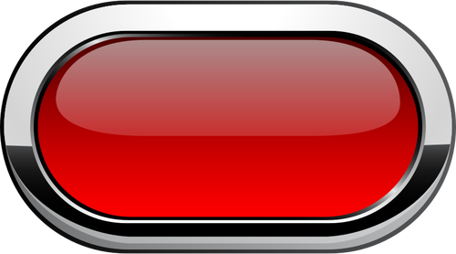 Gráficos de vetor de botão vermelho de borda grossa em tons de cinza