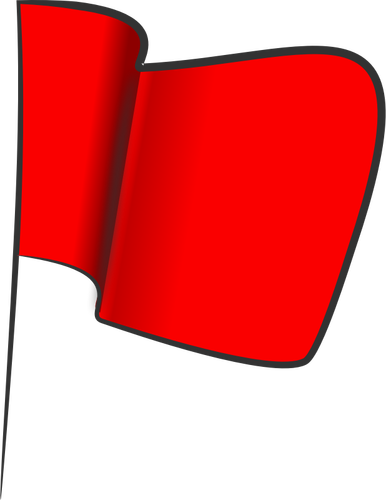Bandeira de vermelho ondulado