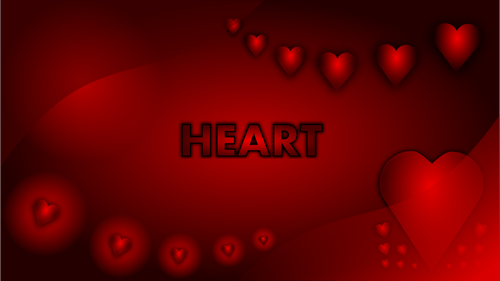 Valentine hart behang vectorafbeeldingen