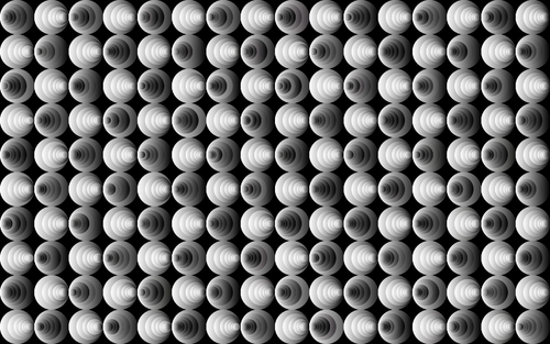 Gray scale wallpaper circles