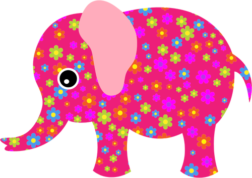 الفيل الملونة