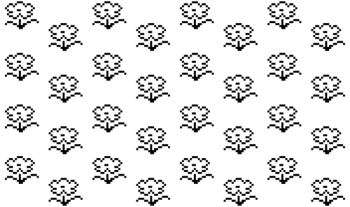 Retro floral mønster