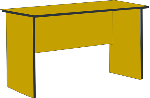 Gelbe Schreibtisch