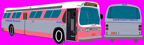 Image vectorielle de transit bus