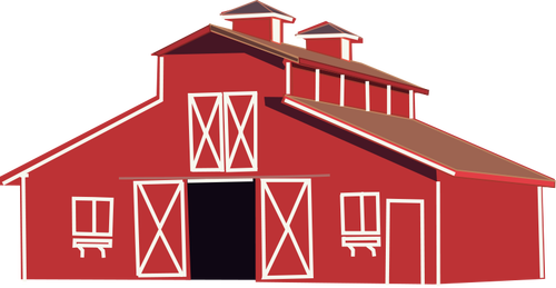Farm house vector clip art