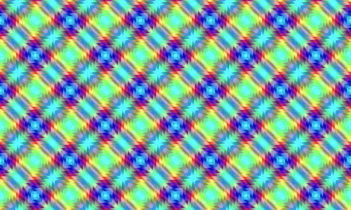 Ribbon pattern differently colored