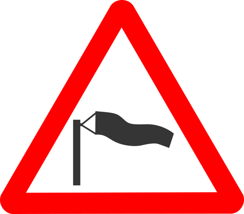 Vento lateral roadsign