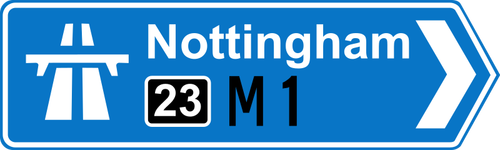 高速道路の道路標識