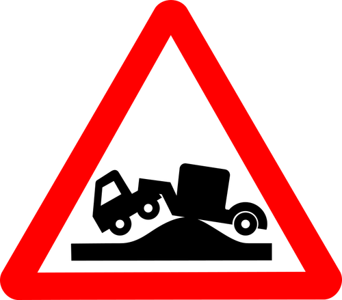 Straßenschild in Dreieck