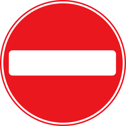 Symbol zákaz vstupu