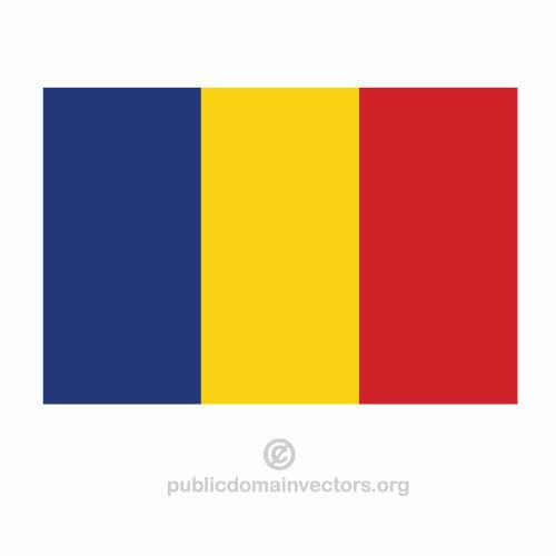 Rumensk vektor flagg