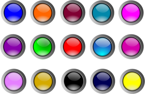 5 x 3 चमकदार बटन ड्राइंग वेक्टर