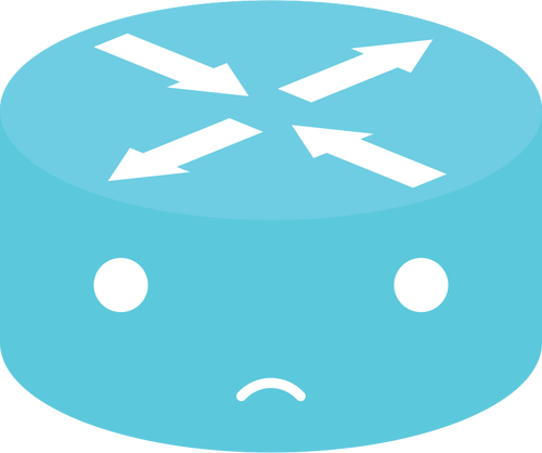 Blue network emoticon