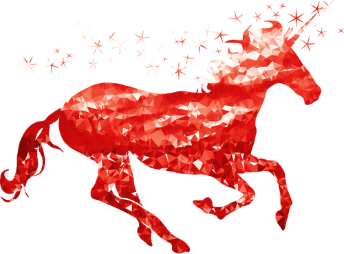 Unicorno rubino