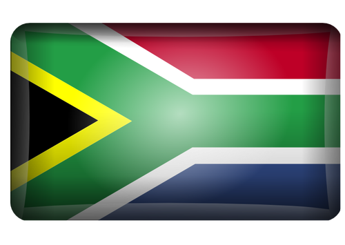 Sør-Afrikas flagg vektor format