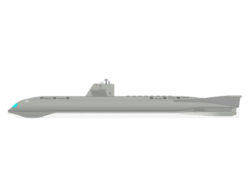 Merinäköala sukellusveneen vektorikuva