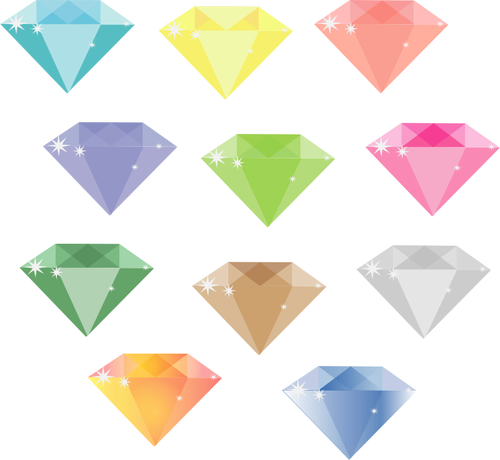 多彩的钻石