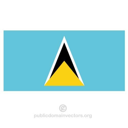 Bendera Saint Lucia vektor