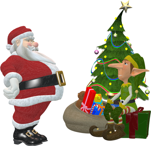 Santa Claus Aad Elf