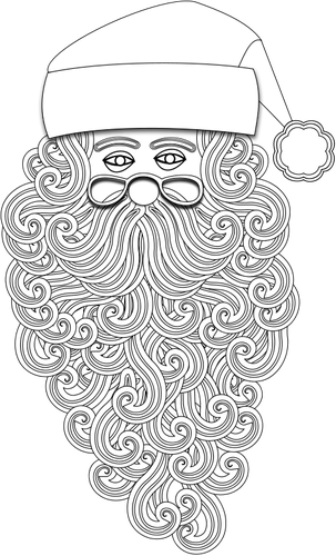 Santa Claus outline vector
