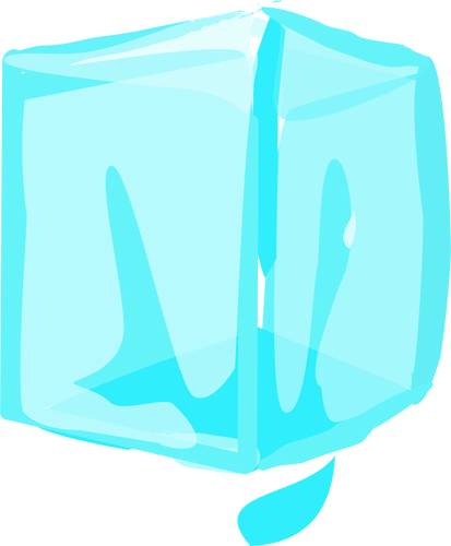 Immagine vettoriale cubo di ghiaccio