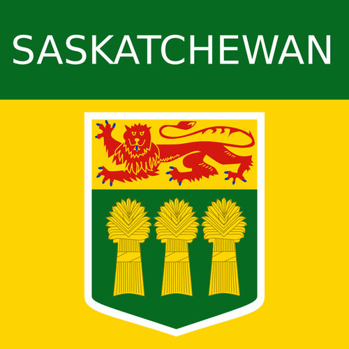 Prediseñadas Saskatchewan territorio símbolo vector