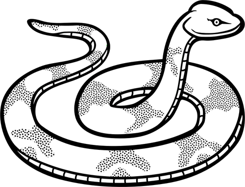 Свити змея линии Арт векторное изображение