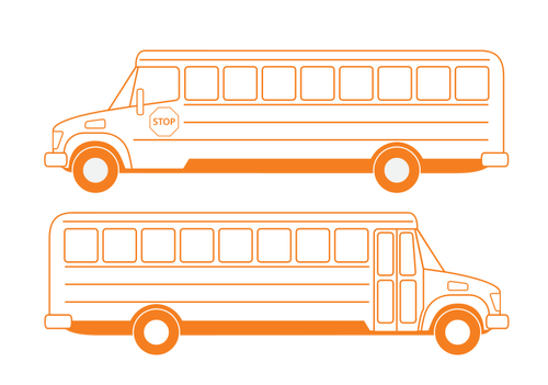 Okul otobüsü vektör çizim