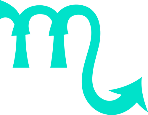 Grün-Skorpion-symbol