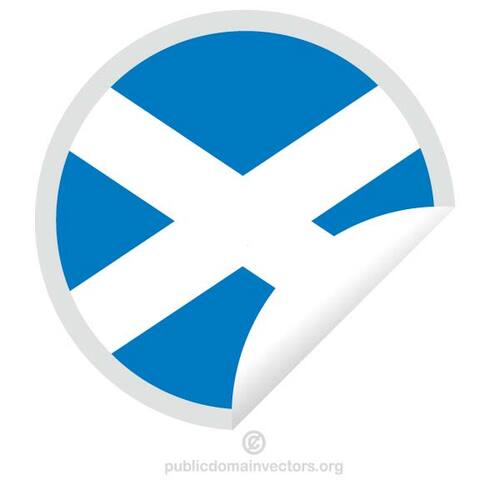 İskoç bayrak etiket