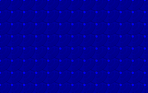 Blauwe cirkel patroon