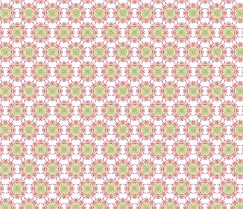 복고풍 꽃 벡터 패턴