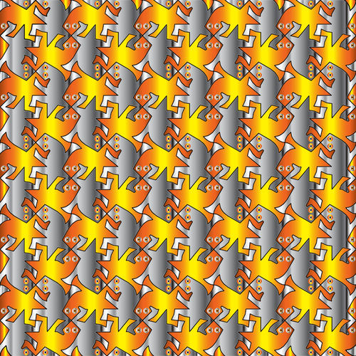 Image vectorielle de lézards sans couture tessellation