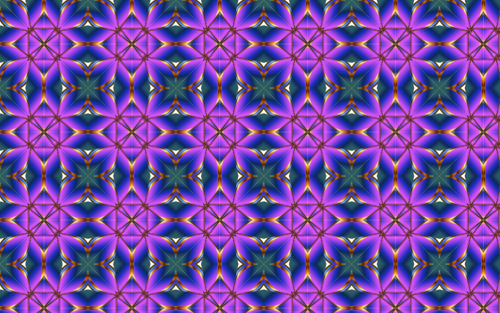 带紫色六边形的无缝图案