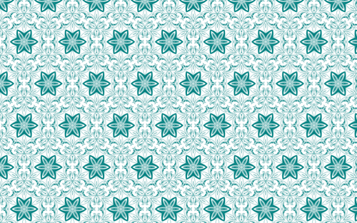 Sømløs mønster med grønne blomster