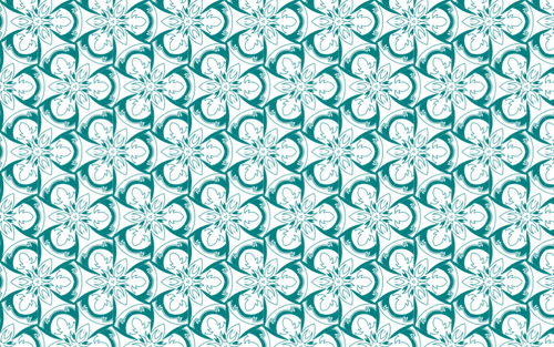 녹색 꽃 원활한 패턴