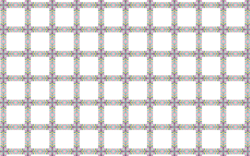 Flowery square pattern