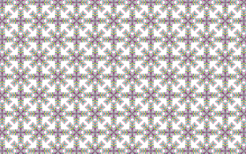 Bloemrijke regenboog-gekleurde patroon