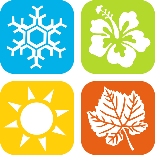 Jahreszeiten-Symbole