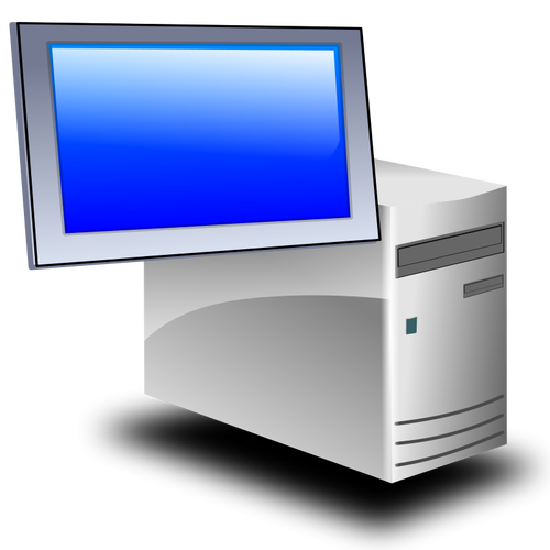 Grafika wektorowa ikonę serwera terminali