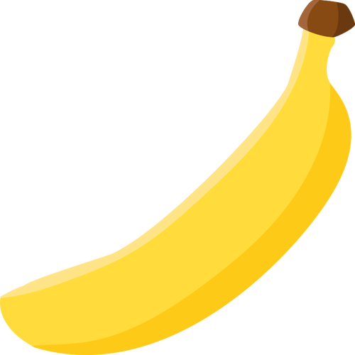 Jednoduchý banánový vektorový obrázek